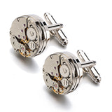 CUFFLINKS "MECHANIC"-Cufflinks-Pisani Maura-Light Yellow Gold Color-Pisani Maura