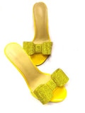 Sandals Lo-heels "Mickey"-Sandals-Pisani Maura-yellow-35-Pisani Maura