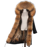 Fox Genuine Long Fur Parka "Rapper"-Fur parka-Pisani Maura-Pisani Maura